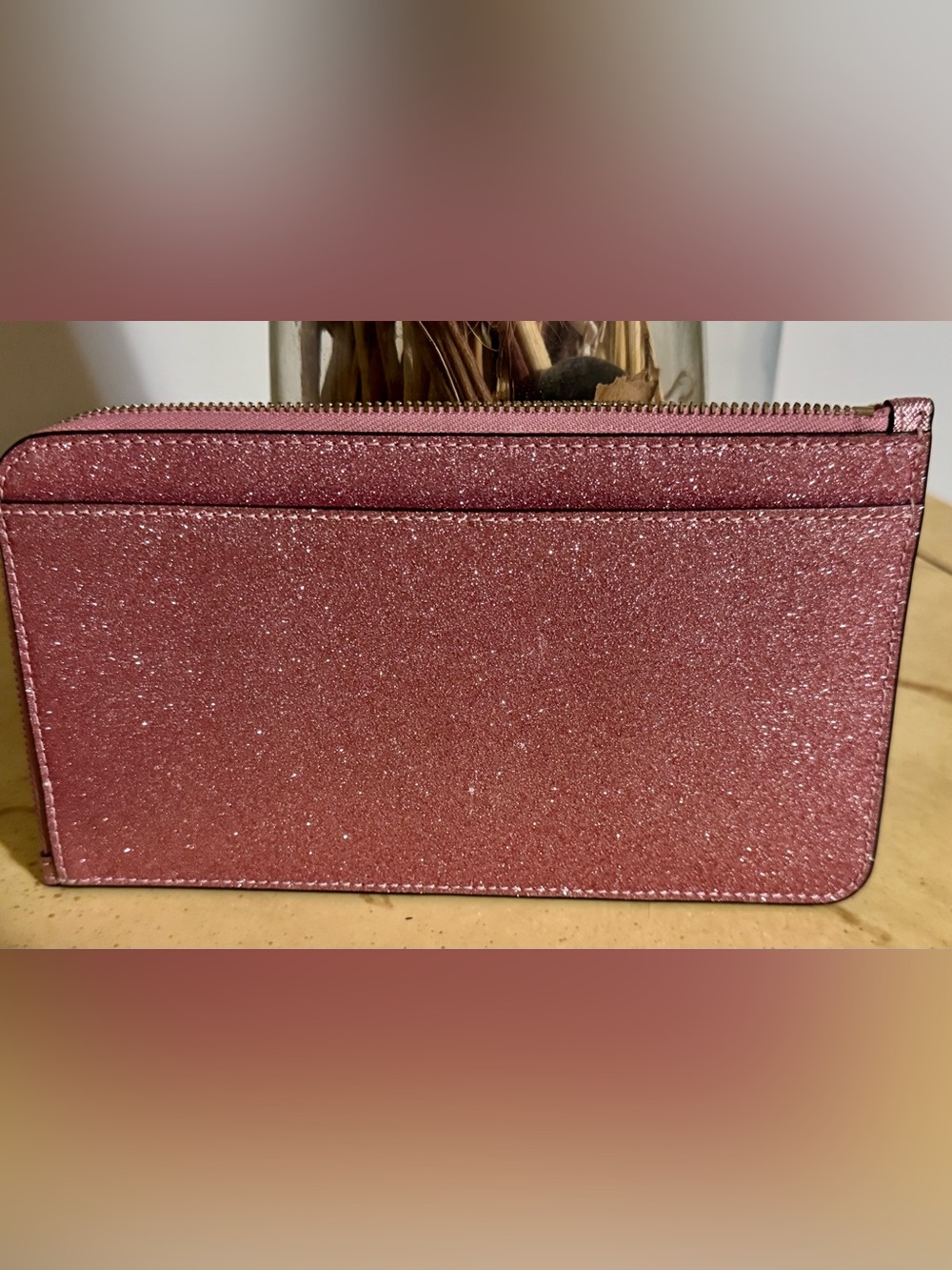kate spade Glitter Zip Clutch in Sparkling Rose NWOT - Picture 8 of 8